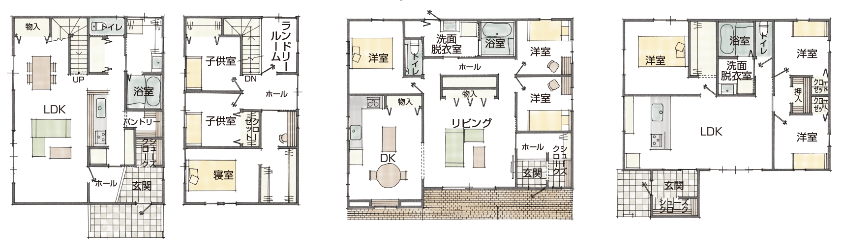 岐阜県中津川市の住宅会社トワホーム　間取りプラン